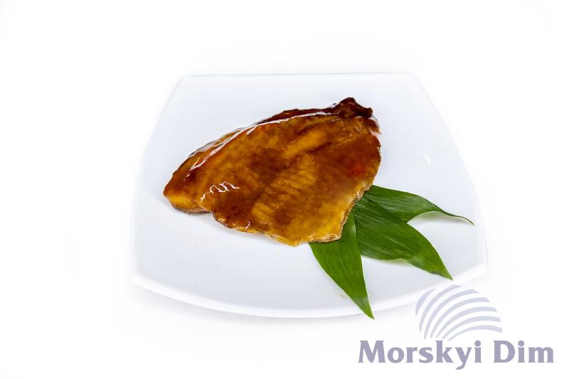 Філе риби тілапія в соусі унагі, обсмажене, JS