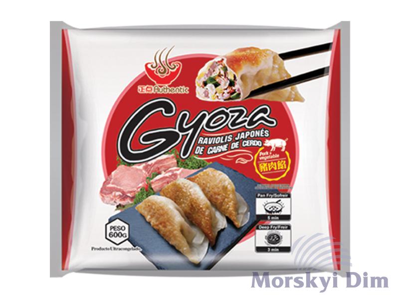 Гьодза зі свининою та овочами заморожені, 600 г, MengFu