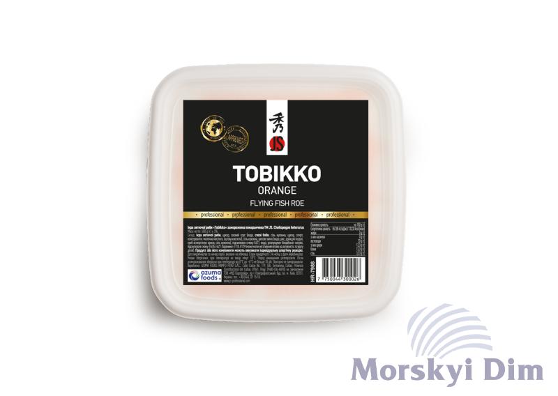 Ікра летючої риби «Tobikko» заморожена помаранчева, JS, 500 г