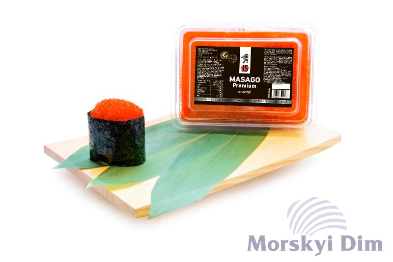 Ікра мойви Masago Premium помаранчева, JS, 500 г