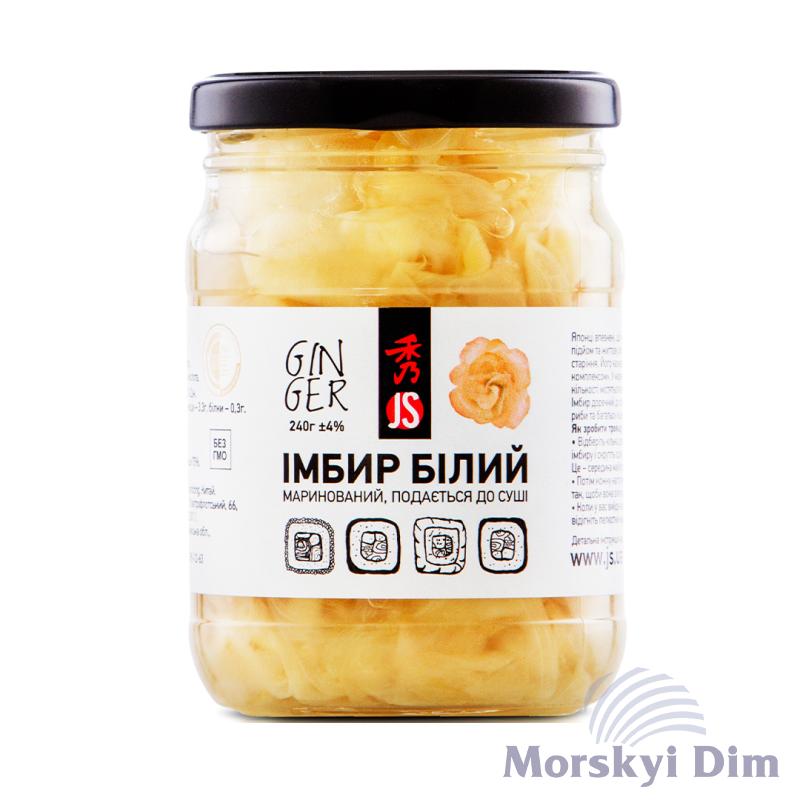 Імбир маринований білий, JS, 240г