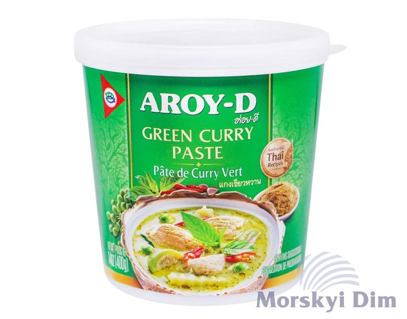 Паста каррі зелена, AROY-D, 400г