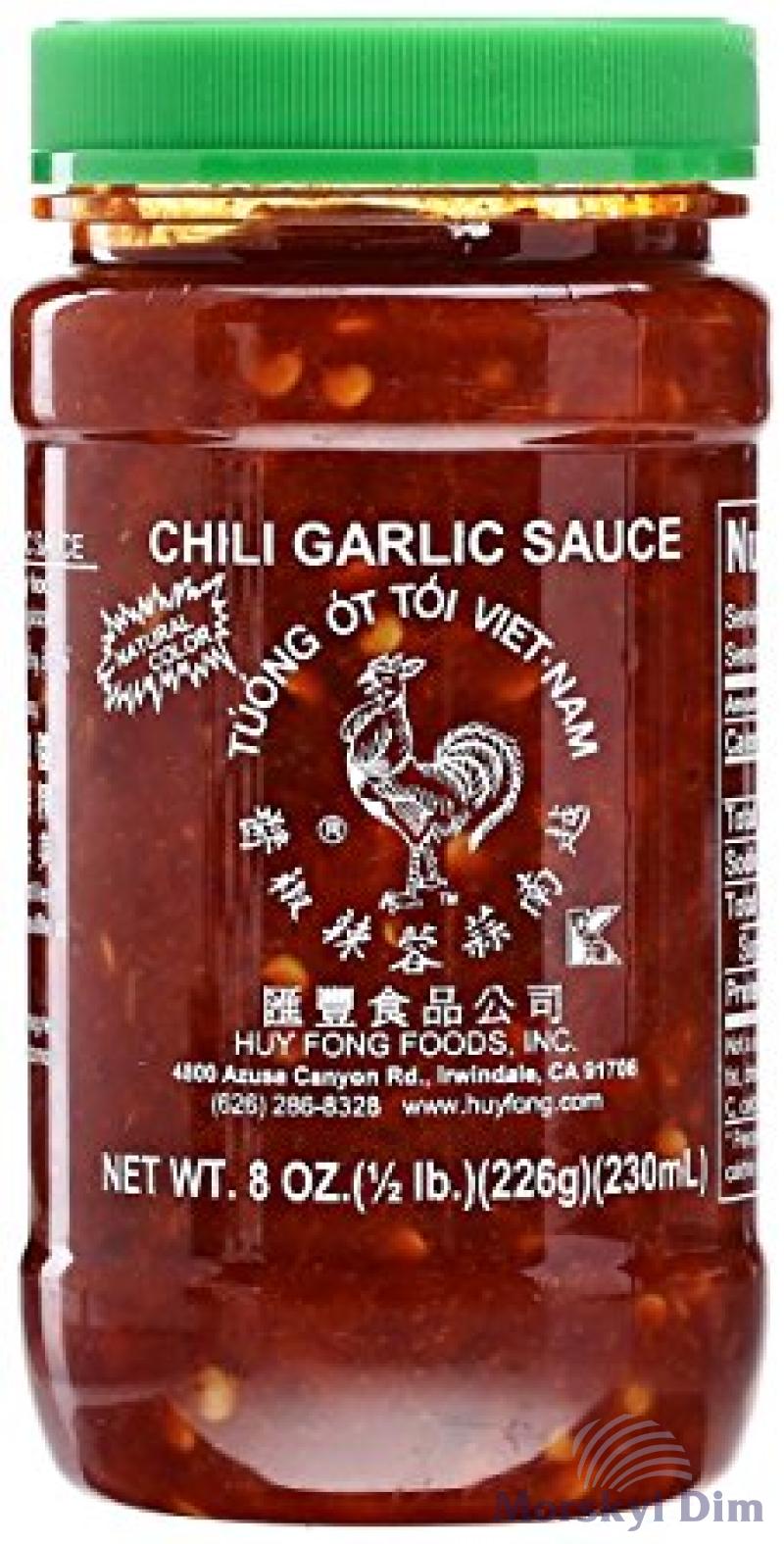 Соус Chili Garlic (чилі гарлік), HUY FONG, 226г