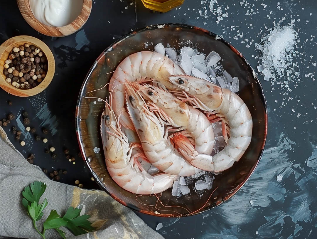 Різні види креветок