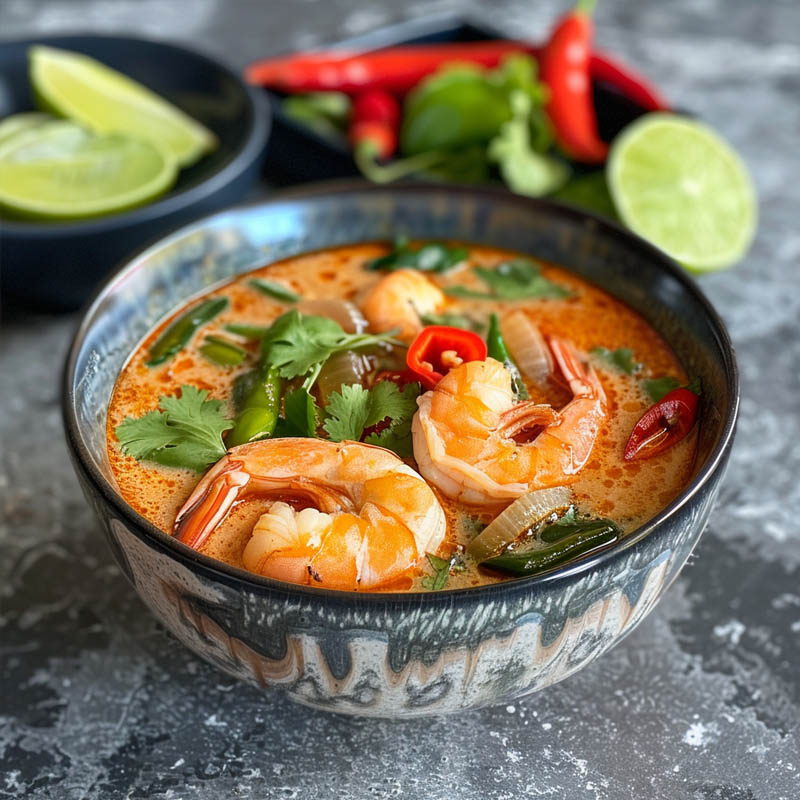Суп Том Ям з креветками